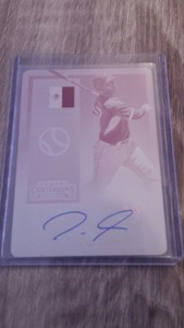 2015 Panini Contenders Julian Leon Magenta Printing Plate Auto 1/1