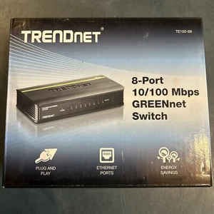 TRENDnet 8-Port GREENnet Switch, Ethernet Network Switch, 8 x 10/100 Mbps - Picture 1 of 5