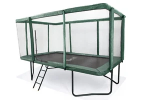 GeeTramp® Force 9x14ft Rectangle Trampoline Black High Bounce Australian Springs - Picture 1 of 9