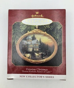Hallmark 1997 Thomas Kinkade Victorian Christmas #1 Porzellan Ornament. - Bild 1 von 12