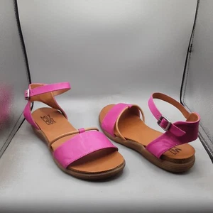 Miz Mooz Marcie Sandals Women's 8.5-9M EU39 Pink Fuchsia Leather - Picture 1 of 10