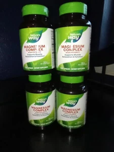 Nature's Way Magnesium 500mg Complex High Potency 100 Caps  Dietary Supplement - Picture 1 of 7