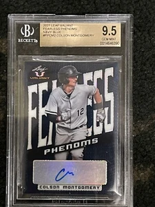 Colson Montgomery 2021 Valiant Fearless Phenoms Rookie Auto BGS 9.5/10 Whitesox - Picture 1 of 3