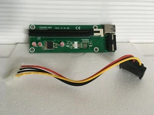 PCIe 4-Pin MOLEX PCI-E 16x to 1x Powered Riser Adapter Card w/ 60cm USB 3.0 - Afbeelding 1 van 3