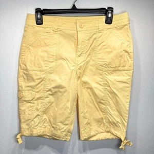 St. John’s Bay zitronengelbe Bermuda Cargo Shorts Sommer Strand Urlaub - Bild 1 von 3