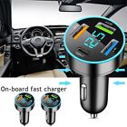 Versatile USB Car Charger with 4 Ports Quick Charge 3 0 USB C Support (12 24V)