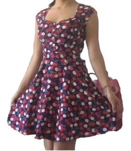 Marilyn Monroe Cherry Print Dress Medium - Picture 1 of 10