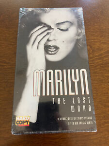 Marilyn Monroe - VHS - The Last Word (1994) Paramount Watermarks. RARE