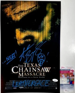 Andrew Bryniarski signiert The Texas Chainsaw Massacre 11x17 Poster D JSA COA - Bild 1 von 1