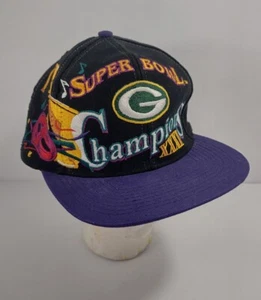 Greenbay Packers Superbowl Champion XXXI Mardi gras Snapback Hat Cap Football - Picture 1 of 8