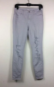 A.N.A A New Approach Size 4 Gray Distressed Skinny Jeans - Picture 1 of 8
