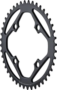 48T Aluminum Single Speed Chainring - 104 BCD, Black, No Shift Aids - Picture 1 of 1
