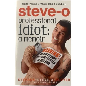 Steve-O Professional Idiot A Memoir Signed By Steve O Paperback Book Jackass - Picture 1 of 6