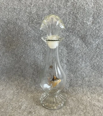 Vintage Avon Sea Fantasy Fish Glass Perfume Decanter Bottle With Stopper - Image 1 of 4
