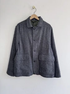 Todd Snyder AW24 Walking Jacket Size M Charcoal Herringbone Wool Made Portugal - Picture 1 of 6