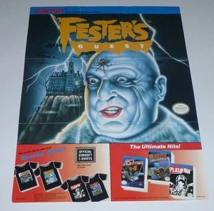 Original SunSoft Insert Poster, NES Nintendo, Fester's Quest, SUN-EQ-US - Picture 1 of 2
