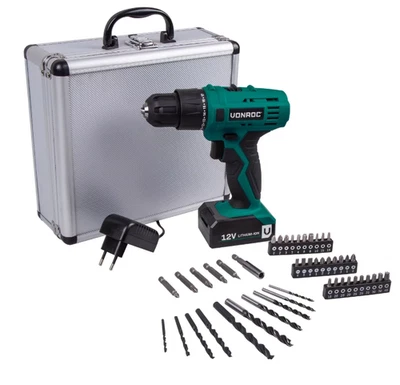 VONROC S_CD502DC 12V Akku-Bohrschrauber Akkuschrauber  Set – TOP ZUSTAND - Bild 1 von 4