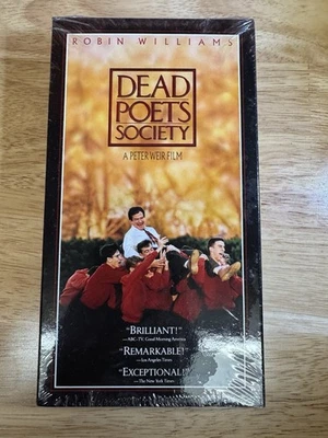 Dead Poets Society VHS Vintage Robin Williams 1995 Sealed New - Image 1 of 2