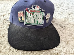 Vintage Boston Red Sox Hat Cap Strap Back Blue MLB Baseball All Star 99 90s - Picture 1 of 6
