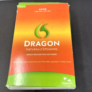 OPEN BOX NEW Dragon Nuance Naturally Speaking Home Version 11 Complete Headset 2 - Picture 1 of 5