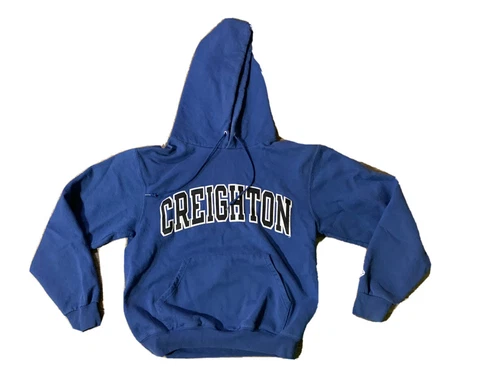 Champion Creighton University Bluejays Hoodie Sweatshirt Size Small Cover