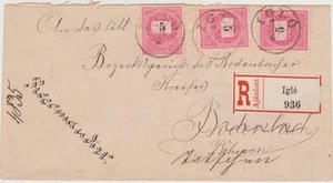Reino de Hungría 1893 Cubierta R Igló Cremallera Neudorf Spišská Nová Ves Eslovaquia - Imagen 1 de 2