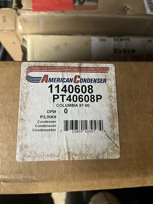 Condensador de flujo paralelo American Condenser 1140618 para Freightliner 97-03, ¡NUEVO! Foto 1 de 4