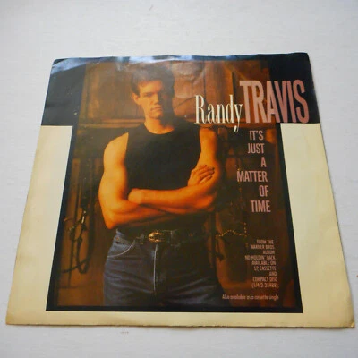 Randy Travis It's Just A Matter Of Time 1989  45 & Picture Sleeve   - Image 1 of 2