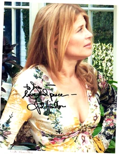 Foto firmada por Linda Hamilton TTM 8,5x11 Terminator Sarah Connor - Imagen 1 de 1