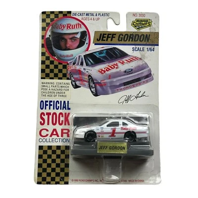 JEFF GORDON#1 BABY RUTH~ 1992 ROAD CHAMPS 1/64 OFFICIAL NASCAR DIECAST STOCK CAR - Image 1 of 3