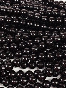 AAA Black obsidian  Beads 15.5" Strand Gemstone 2mm 4mm 6mm 8mm 10mm 12mm 14mm - Picture 1 of 8