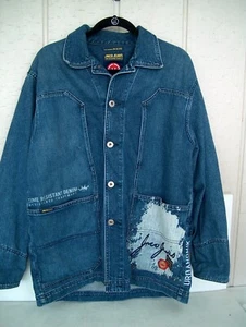 VINTAGE JNCO JEANS DENIM JACKET MEDIUM HIP HOP - Picture 1 of 10
