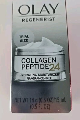 Crema hidratante facial Olay Regenerist péptido de colágeno 24, tamaño de prueba, 0,5 oz FS Foto 1 de 3