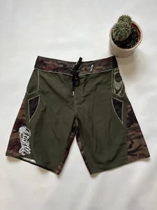 Oneill Camo Green Shorts Medium Nylon Surf - Picture 1 of 5
