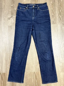 LANDS END HIgh Rise Straight Leg Jeans * Size 6 - Picture 1 of 6
