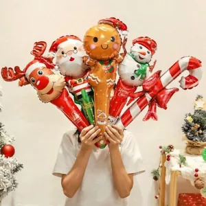 Lebkuchenmann Weihnachten Stick Luftballons Party Deko - Bild 1 von 12