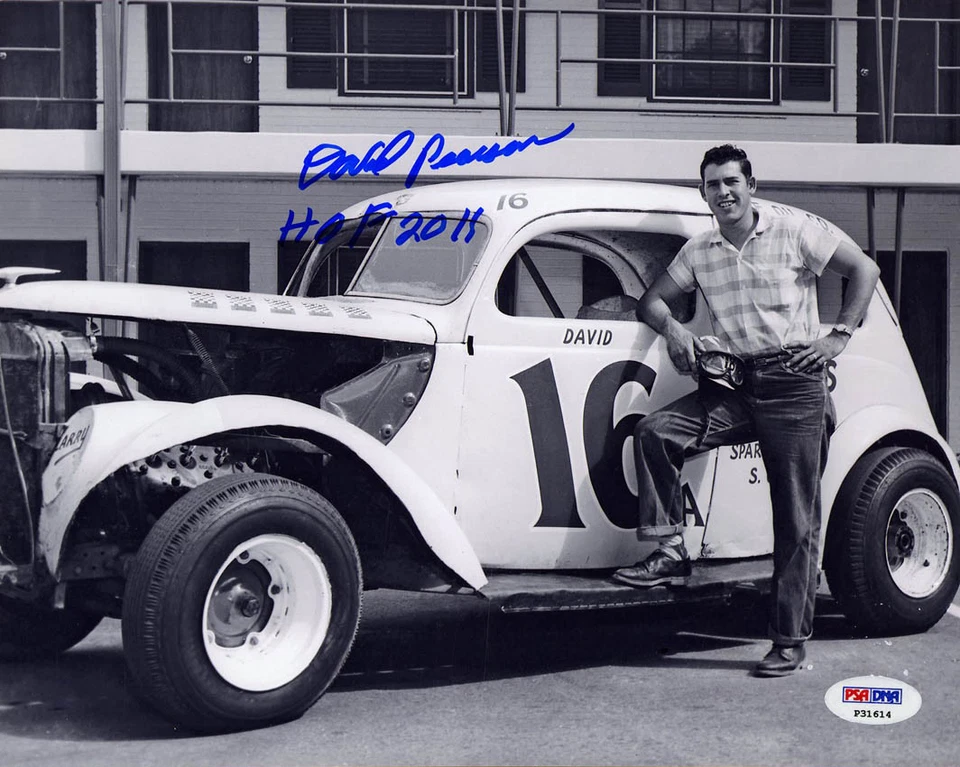 David Pearson SIGNED 8x10 Photo + HOF 2011 NASCAR LEGEND PSA/DNA AUTOGRAPHED - Image 1 of 1