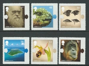 GRAN BRETAÑA 2009 CHARLES DARWIN CONJUNTO AUTOADHESIVO DE 6 SIN MONTAR COMO NUEVO, SIN MONTAR - Imagen 1 de 1