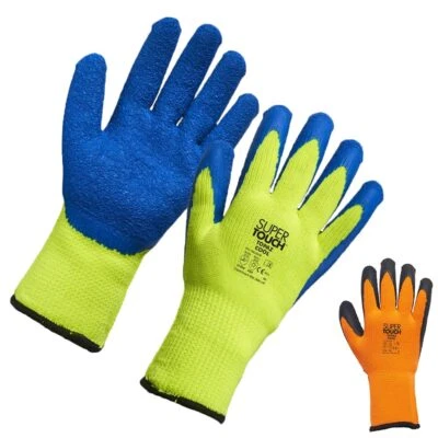 Thermal Insulated Winter Work Gloves Latex Coated Cold Safety Freezer Strong