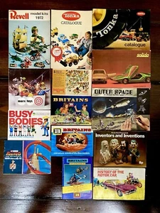 14 VINTAGE COLLECTORS 1970s TOY CATALOGUES AND PICTURE CARD BOOKS - Picture 1 of 12