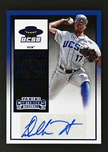 2015 Panini Contenders #2 Dillon Tate Auto Draft Ticket Blue Foil UCSB