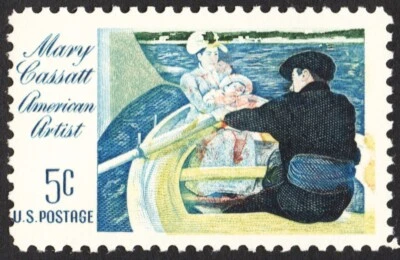 US # 1322 *MINT OG NH { MISREGISTRATION COLOR SHIFT ERROR } 5c MARY CASSATT 1966 - Image 1 of 3