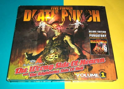⭐ FIVE FINGER DEATH PUNCH - WRONG SIDE OF HEAVEN RIGHTEOUS SIDE HELL 2X CD 29TRK - Image 1 of 2