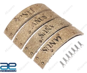 Mâchoire de Frein Doublure Kit Avec Rivets Pour Royal Enfield Bullet Moto - Photo 1/8