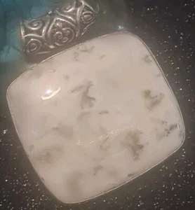 Large Tree Agate 925 Silver Gemstone  Pendant. Beautiful Square 3082 - Picture 1 of 6