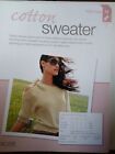 Cotton Sweater  Knitting Pattern from Bergere de France Magazine