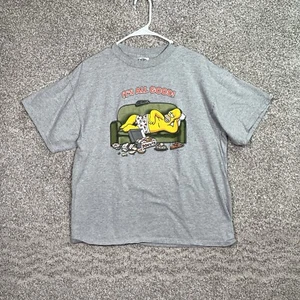 Vintage Simpsons Homer Shirt Mens Large Gray It's All Good Donuts Graphic - Picture 1 of 8