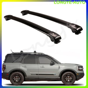 Barra transversal negra para portaequipajes de techo deportivo Bronco para Ford 2021-2024 - Imagen 1 de 7