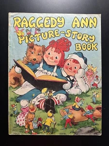 Raggedy Ann Picture Book by Johnny Gruelle Published by Saalfield 1947 (1026) - Picture 1 of 4