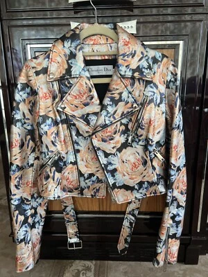 Christian Dior металлический ягненка кожаная куртка M - Изображение 1 из 4